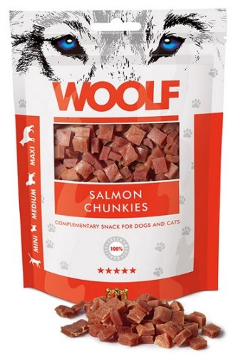 woolf soft salmon chunkies 100g 