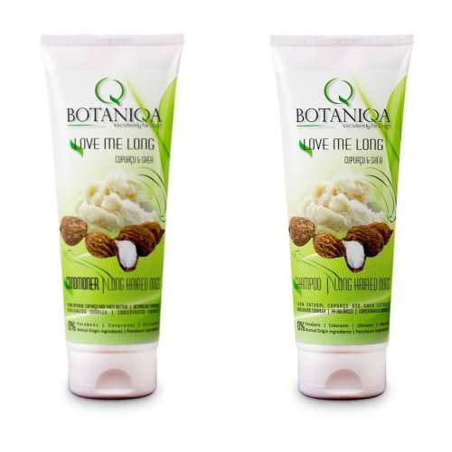 pakiet botaniqa dla psów długowłosych love me long cupuaçu & shea 250ml szampon i odżywka dla psów długowłosych