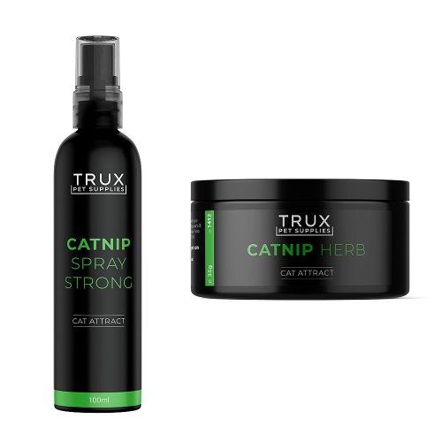 trux catnip herb 35g + catnip spray strong 100ml (kocimiętka, kociamiętka) atraktory dla kotów