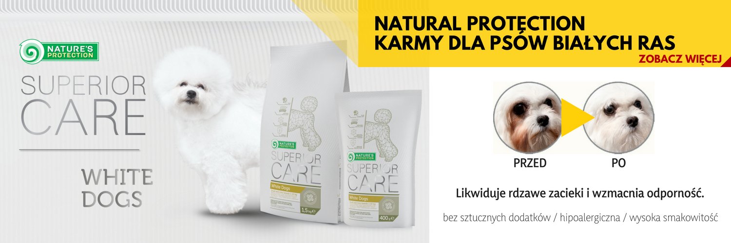 Karmy Natural Protection dla białych ras
